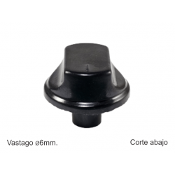 DOMEC CLASSIC NEGRO CORTE ABAJO CUELLO LARGO 6MM.