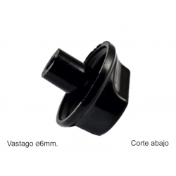 DOMEC CLASSIC NEGRO CORTE ABAJO CUELLO LARGO 6MM.