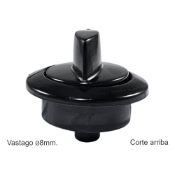 SINGER MACOSER OVAL NEGRO CON ARO 8mm